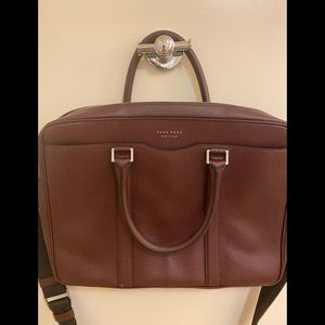 Hugo Boss Men’s Leather Bag - burgundy